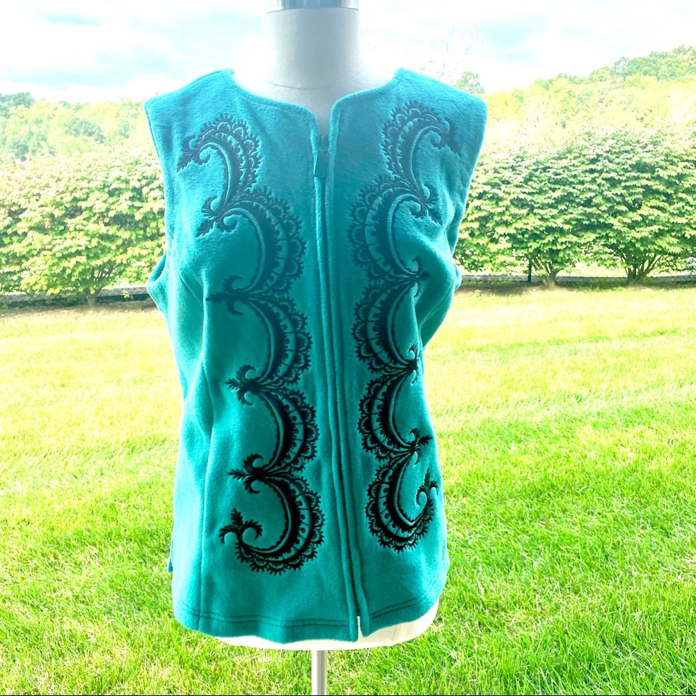 Bob Mackie Embroidered Vest - Picture 3 of 16